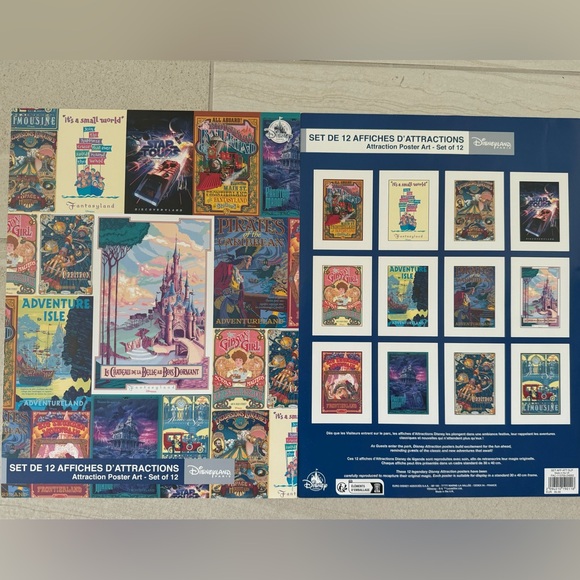 NWT 4 Authentic 12”x16” Disneyland Paris Prints - Picture 5 of 5